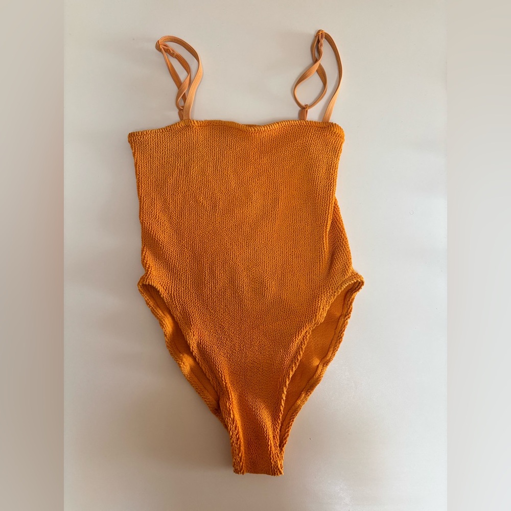 Youswim Poise One Piece in Marigold - Stretch 1